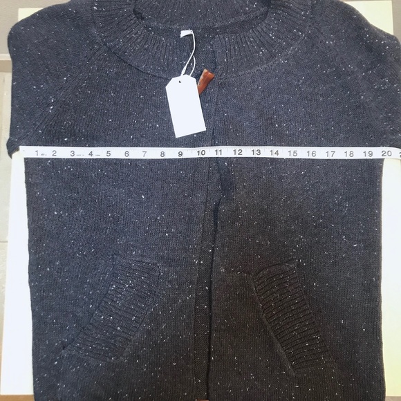 Scottish Blue Speckled Cardigan W/Toggle. Womens Medium. NWT - Picture 6 of 12